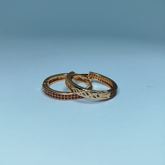 Elegant gold & purple Baliyan– Where Grace Meets Glamour