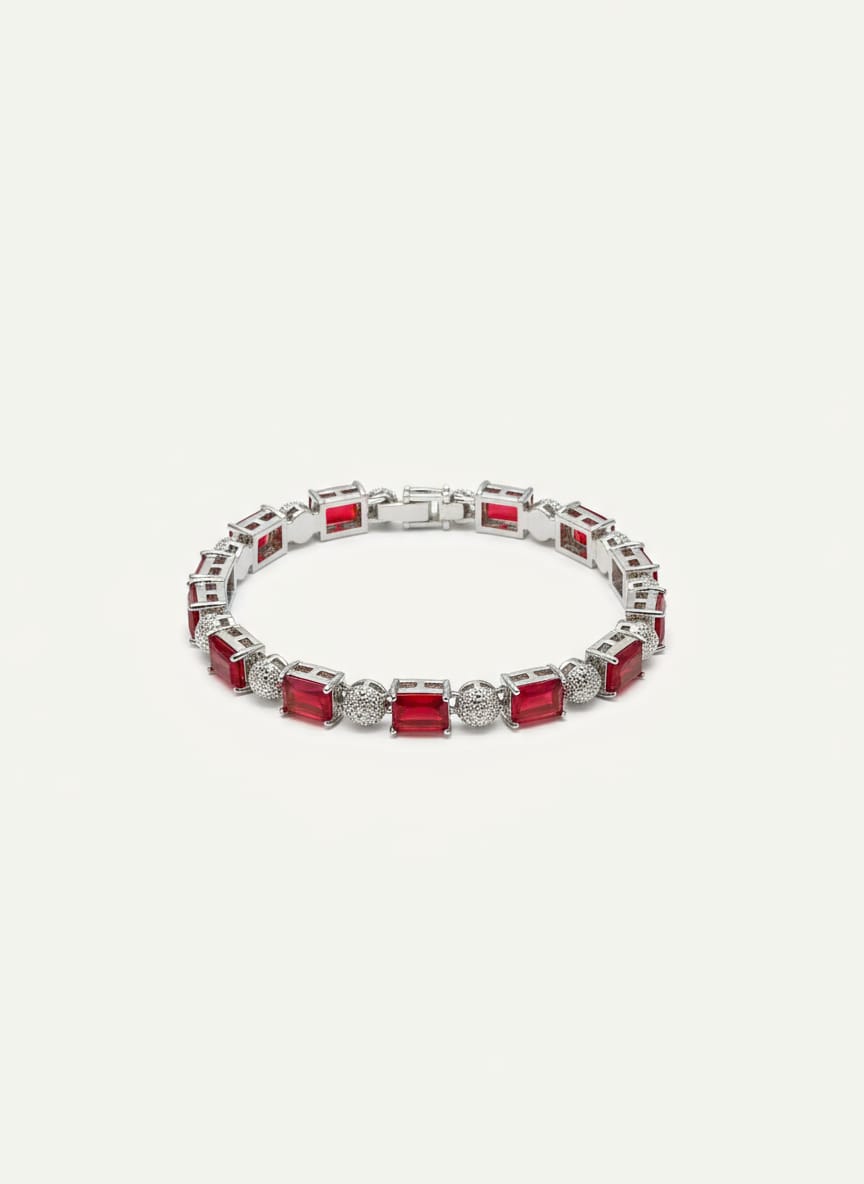 💎 The Stellar Sparkle: Pave Zircon Statement bracelete