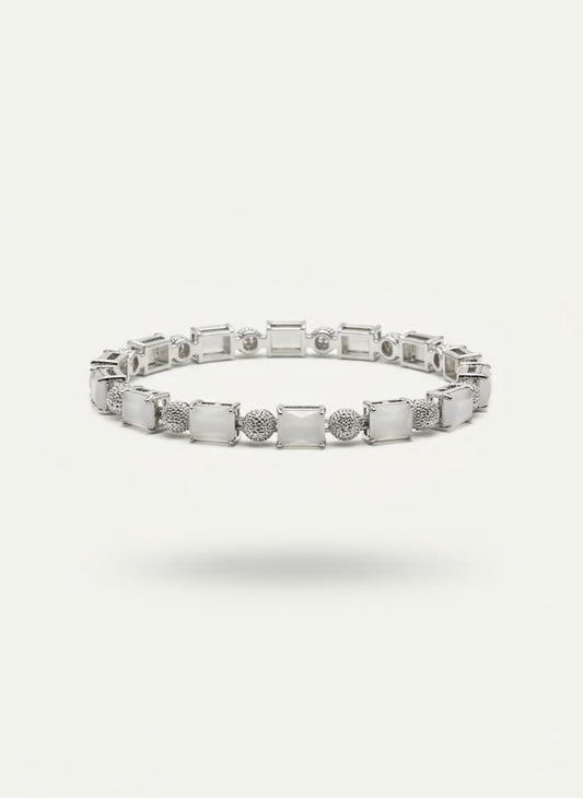 💎 The Stellar Sparkle: Pave Zircon Statement bracelete