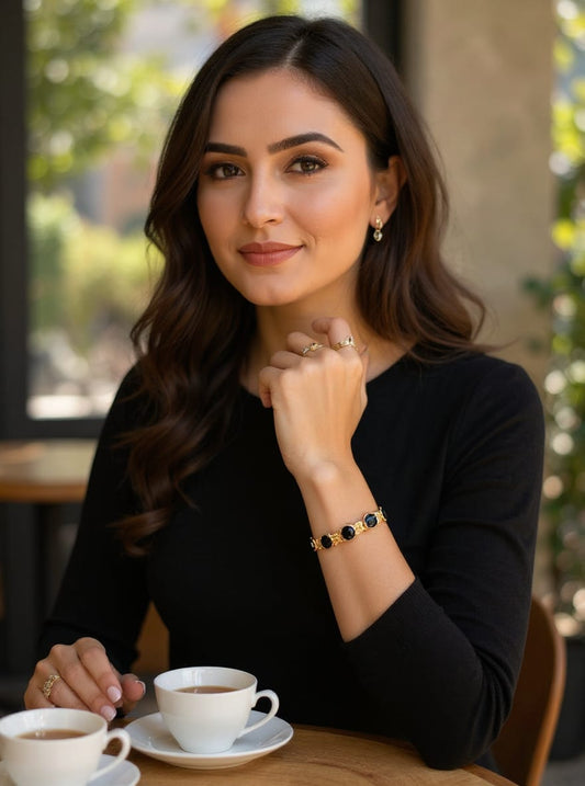 💎 The Stellar Sparkle: Pave Zircon Statement bracelete