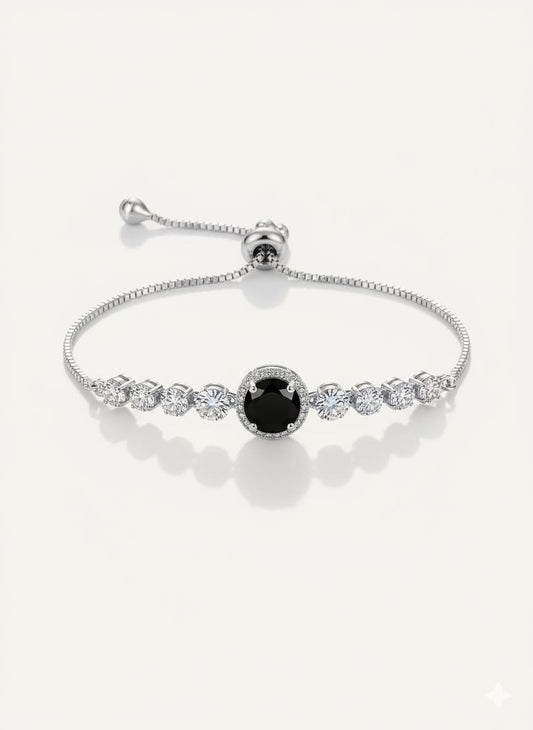 💎 The Stellar Sparkle: Pave Zircon Statement bracelete