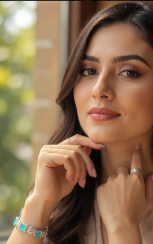 💎 The Stellar Sparkle: Pave Zircon Statement bracelete