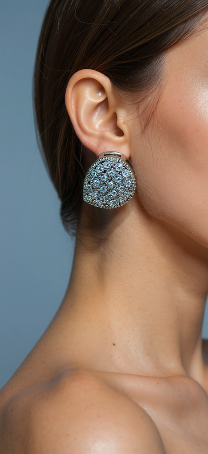 Teardrop Diamond looks Earrings