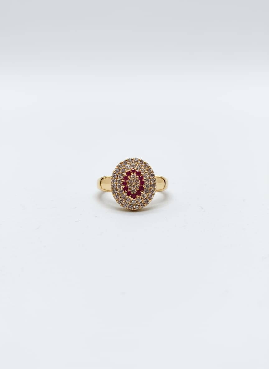 Micro‑Pavé Round Disc Ring