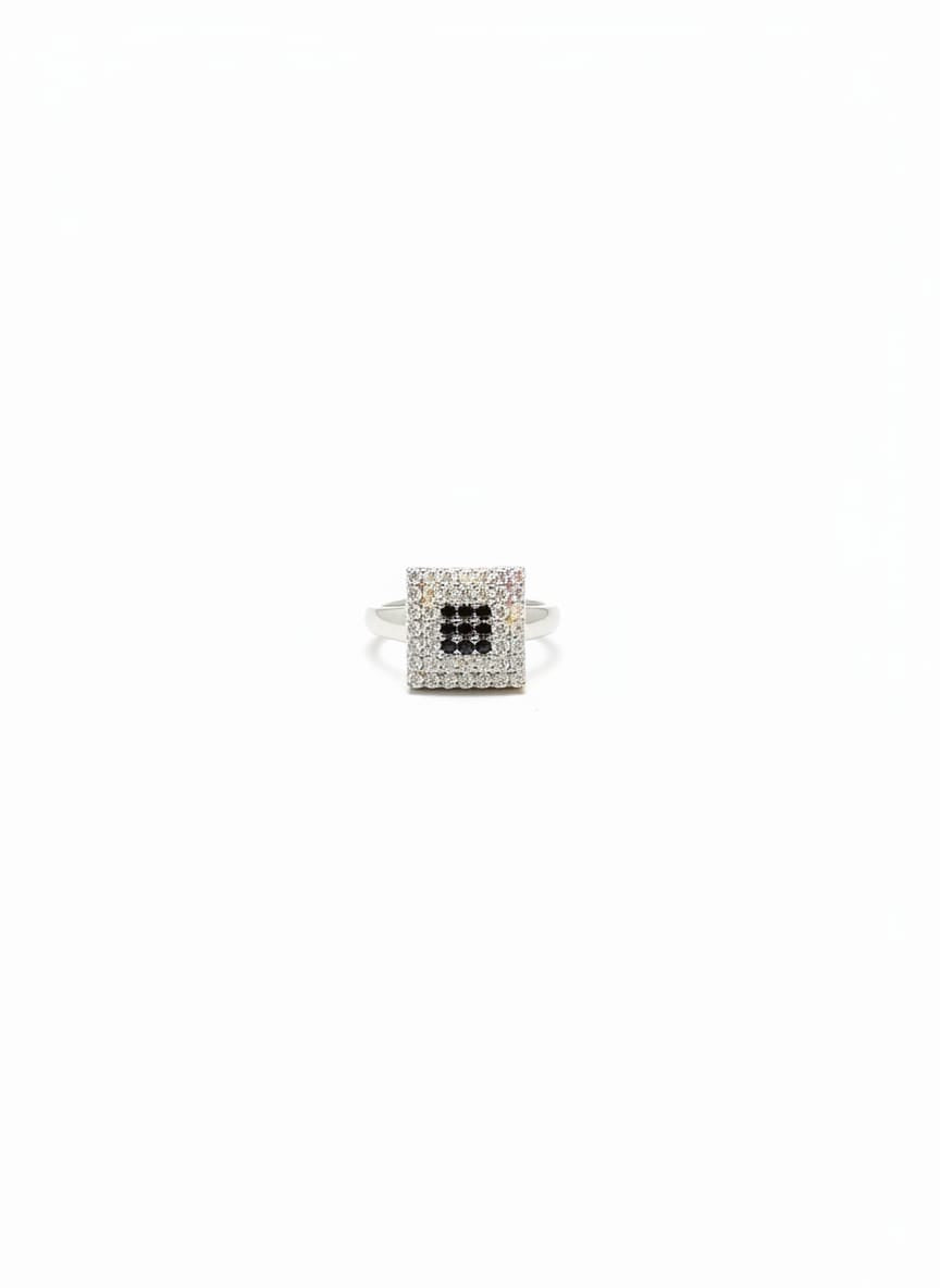 Pavé Square Ring
